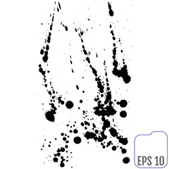 Vector Stains, Blots, Splashes Set. Ink splats