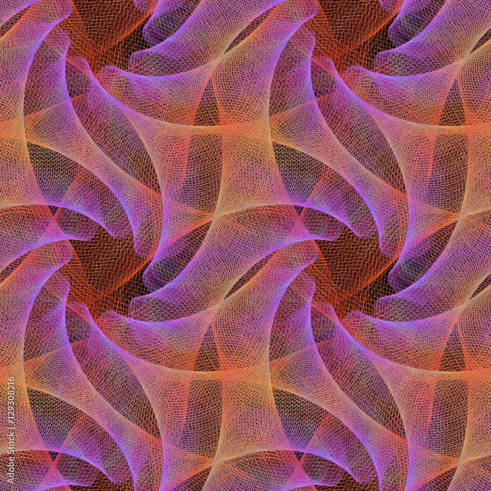 Poster colorful seamless fractal design pattern