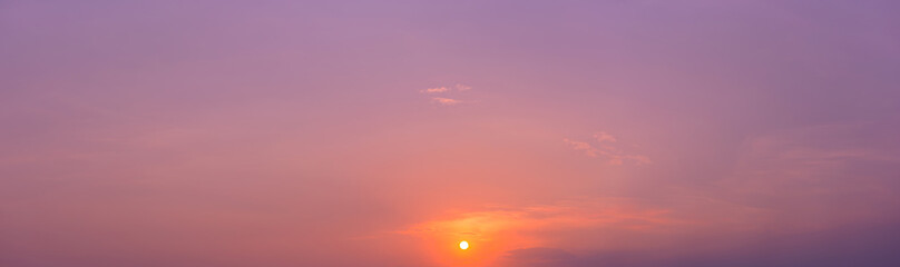 panorama sunset sky background