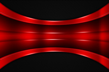 red and black metal background - 129310491