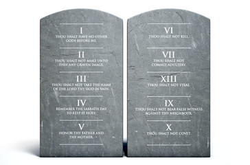 Ten Commandments - obrazy, fototapety, plakaty