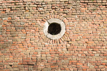 ancient wall with window