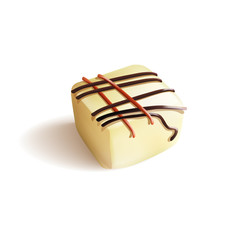 Chocolate Candy. Isolated Vector