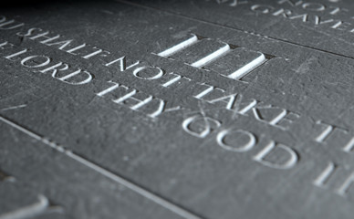 Fototapeta premium The Third Commandment