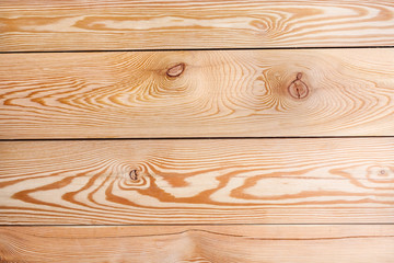 beautiful texture of natural wood planks with knots - obrazy, fototapety, plakaty