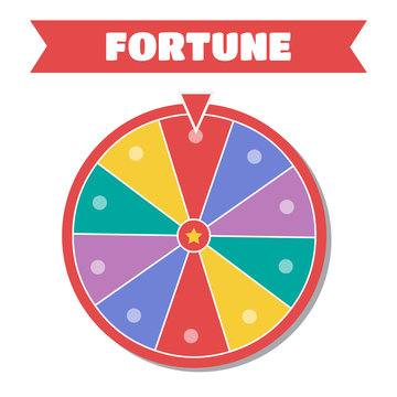 Wheel of fortune vector illustration
