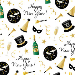 new year's eve celebration background pattern
