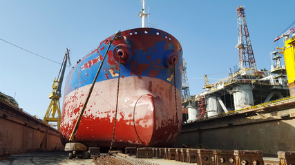 ship at drydock