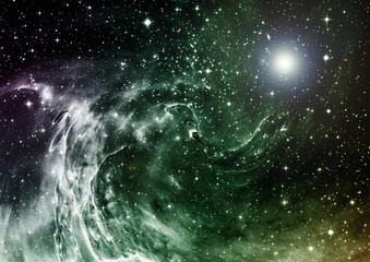 galaxy in a free space