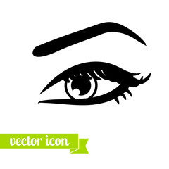 Eye icon vector 6
