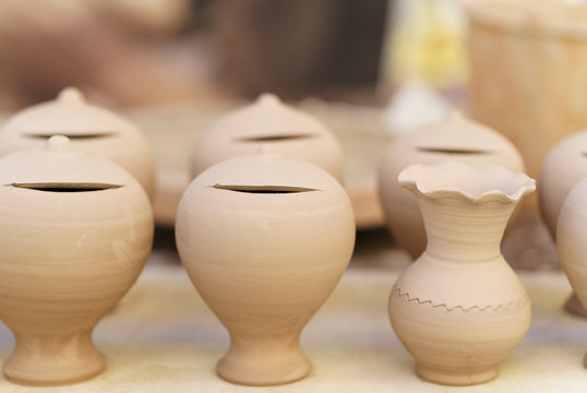Huchas de barro. Artesan&iacute;a