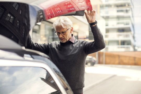 Man next to car