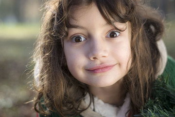 little girl with a big smile