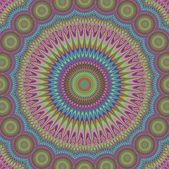 Abstract oriental mandala fractal background