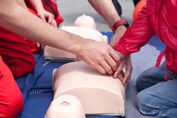 First aid training detail