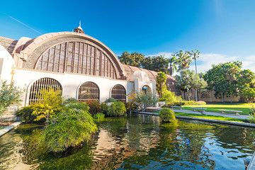 Pond in Balboa park in San Diego