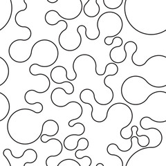 Seamless foam bubbles pattern