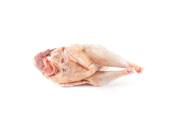 Chicken carcass isolated 
