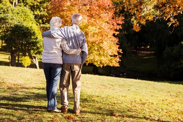 Fototapeta premium Senior couple embracing 