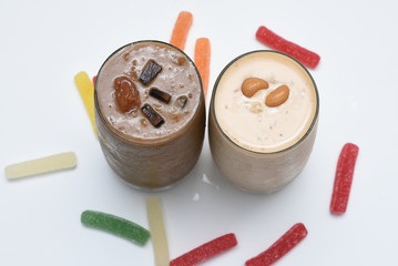 Mithai, Kheer, confectionery desserts of South Asia, India, Sri Lanka. Kerala Deliscious Onam Palada / Pal Payasam rice pudding made of  broken wheat, vermicelli, milk, sugar