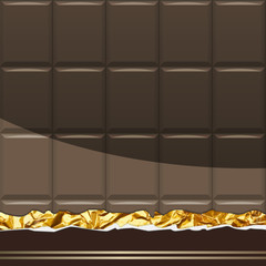 Dark Chocolate pattern. Vector Illustration