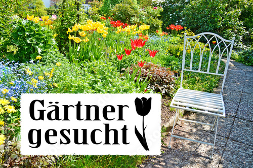 "Gärtner gesucht" Stockfotos und lizenzfreie Bilder auf