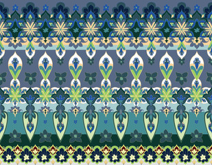 ethnic seamless vector borders
