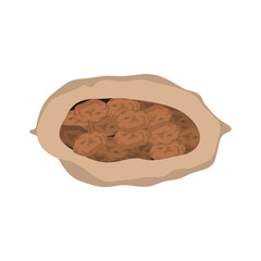 Potato icon. Healthy organic fresh and natural food theme. Isolated design. Vector illustration