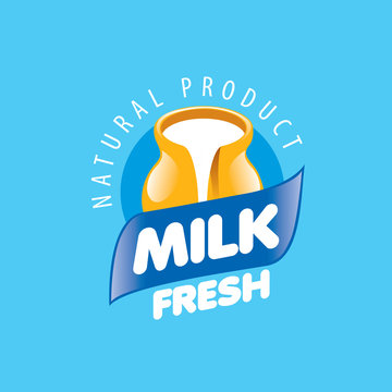 vector logo milk