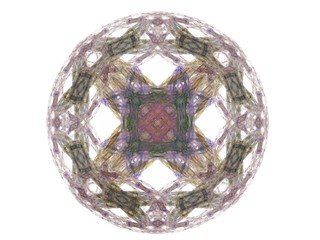 Abstract fractal with colorful pattern