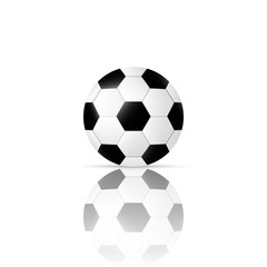 Obraz premium Football ball isolated on white background, vector illustration. EPS 10