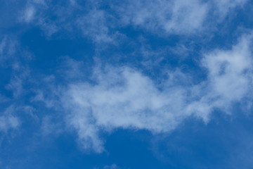 blue sky and white clound.