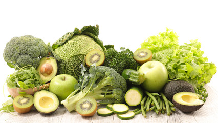 assorted green vegetables