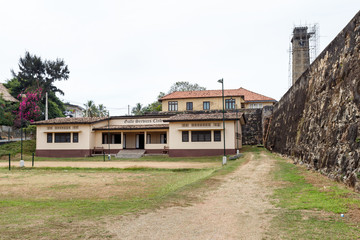 Fototapeta na wymiar Old street in Galle fort, Sri Lanka