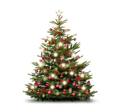 Weihnachtsbaum mit Kerzen