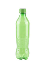 plastic bottle for recycling isolated on white background.