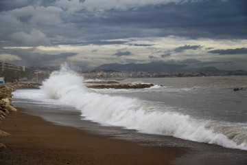 Tempête en Méditerranée