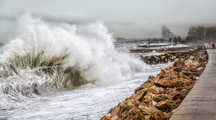 Photo sur Plexiglas Orage Tempête en Méditerranée