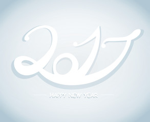 Happy new year 2017 Text Design vector