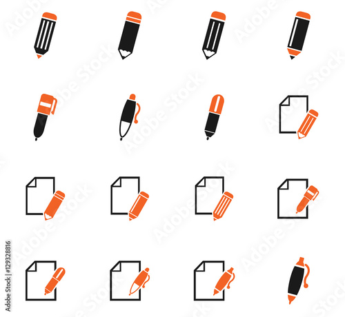 "edit icon set" Stock image and royalty-free vector files on Fotolia.com - Pic 129328816