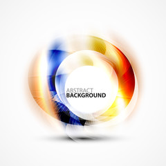 Colorful abstract circle banner