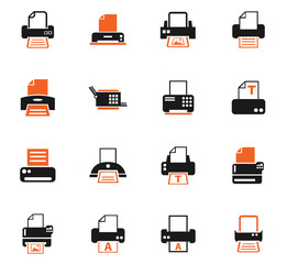 print icon set