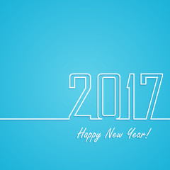 Fototapeta premium Happy New Year 2017 background with letterting