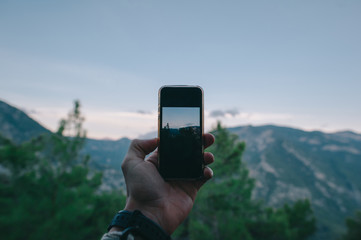 beautiful sunset in Turkey