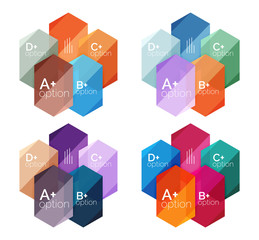 Abstract infographic banners for your content