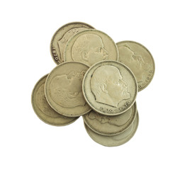 Old Soviet Union expired money with Lenin's profile