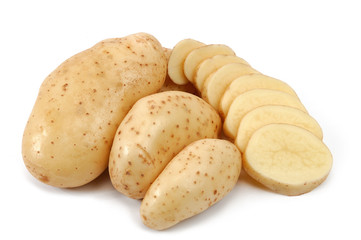 Potatoes whole and sliced