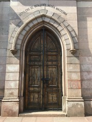 Fototapeta premium Ancient church in Santiago Chile