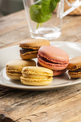 colourful french macaroons