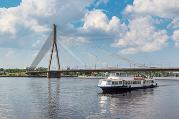 Vansu bridge in Riga
